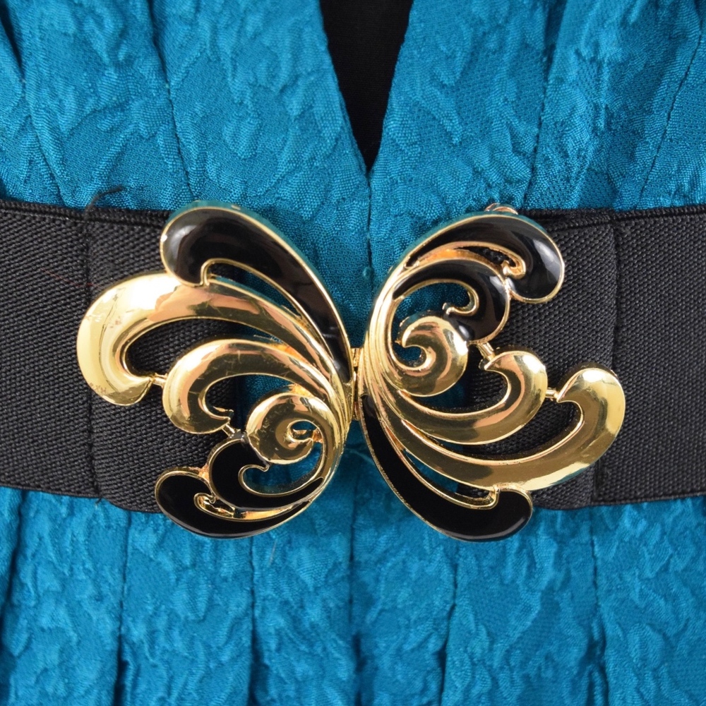 Trina Turk Jade Green Belted Cocktail Dress - Picture 3 of 7